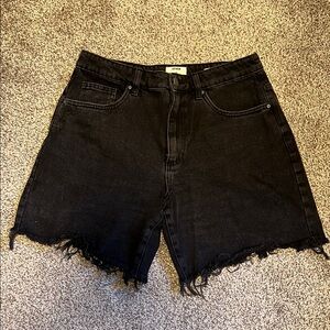 Cotton On Black Relaxed fit Jean Shorts